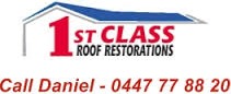 1st Class Roof Restorations logo