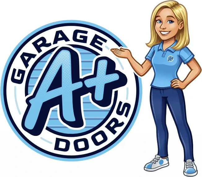 A Plus Garage Doors logo