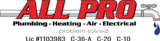 ALL PRO PLUMBING, HEATING, AIR & ELECTRICAL logo