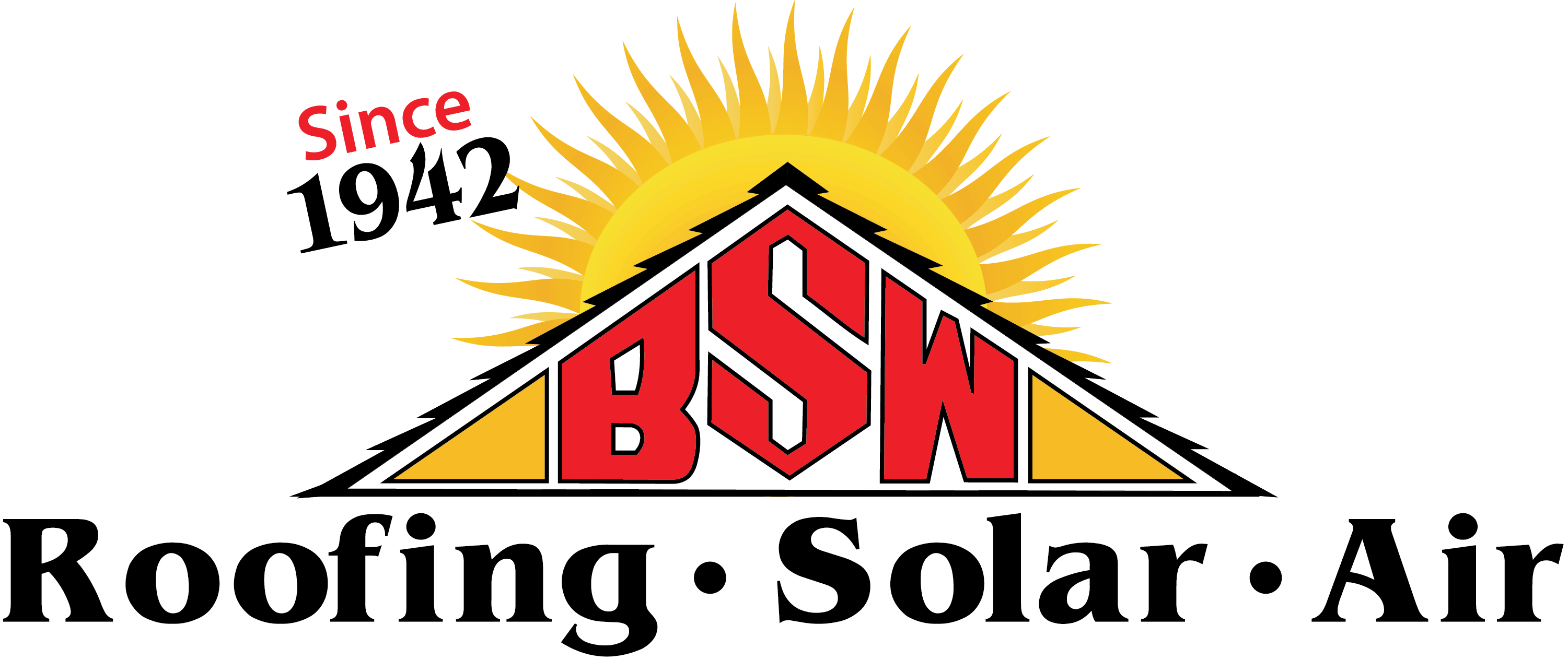BSW Roofing, Solar & Air logo