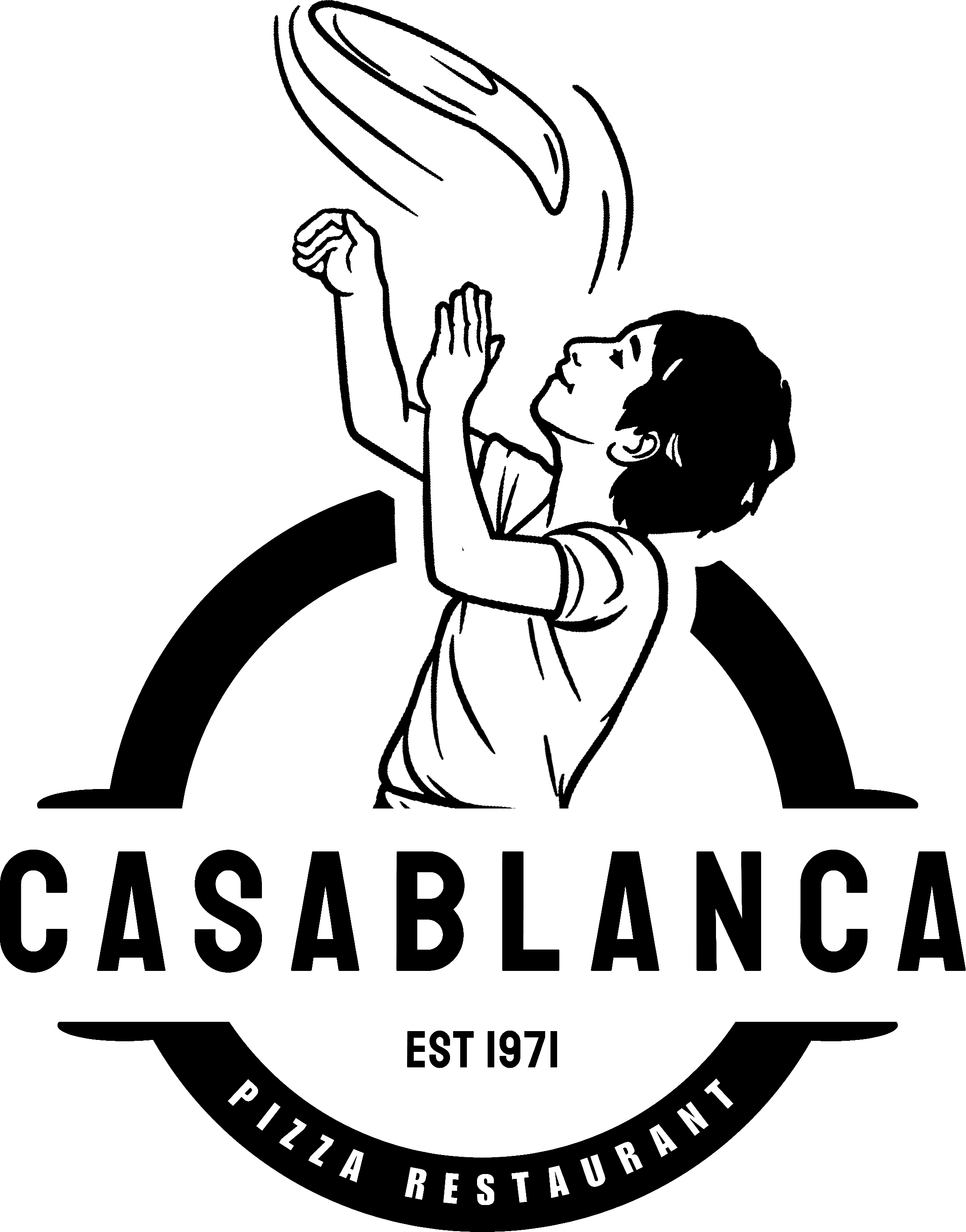 Casablanca Pizza logo