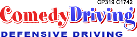 Comedy Driving Defensive Driving logo