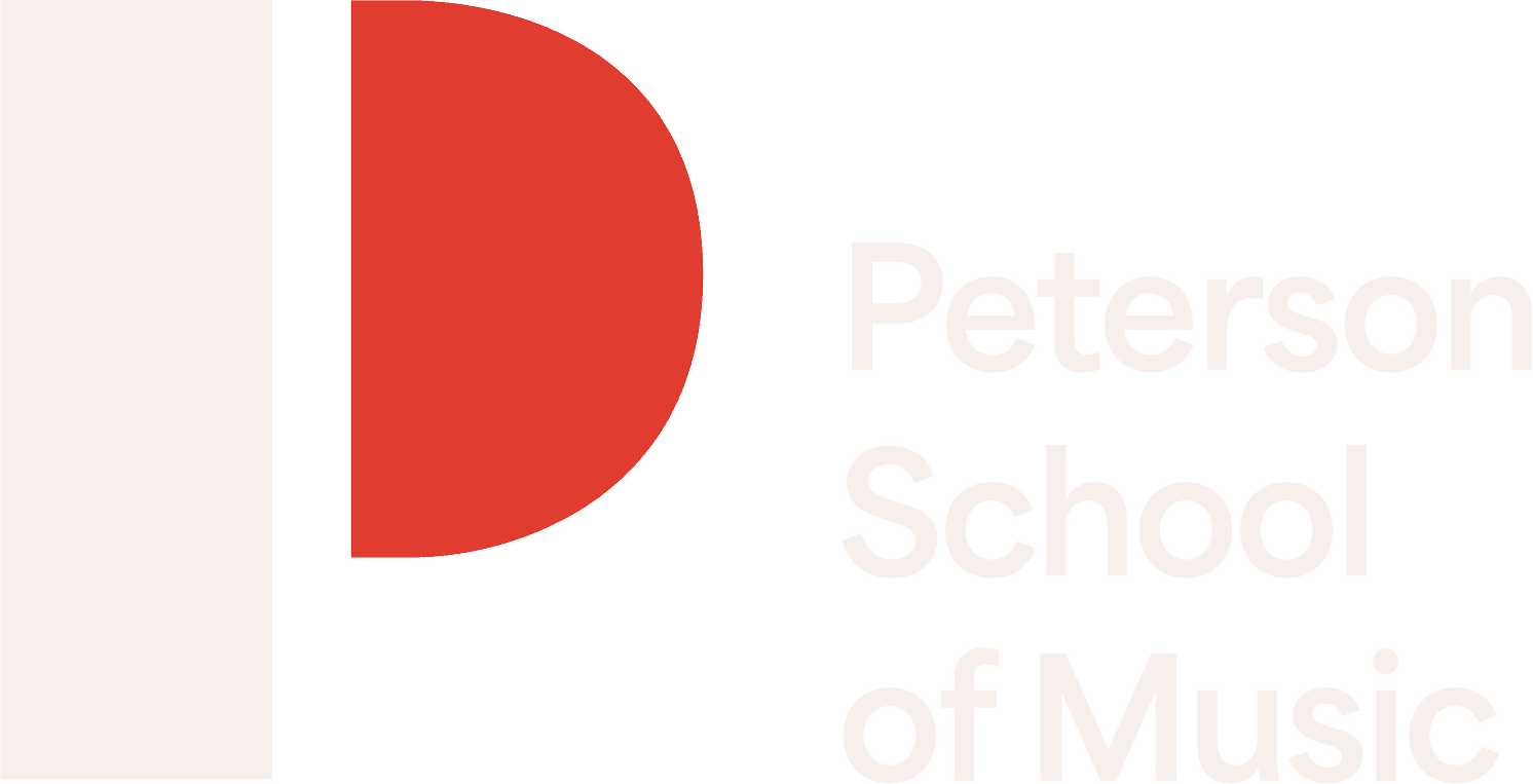 Diana and Joel Peterson School of Music logo